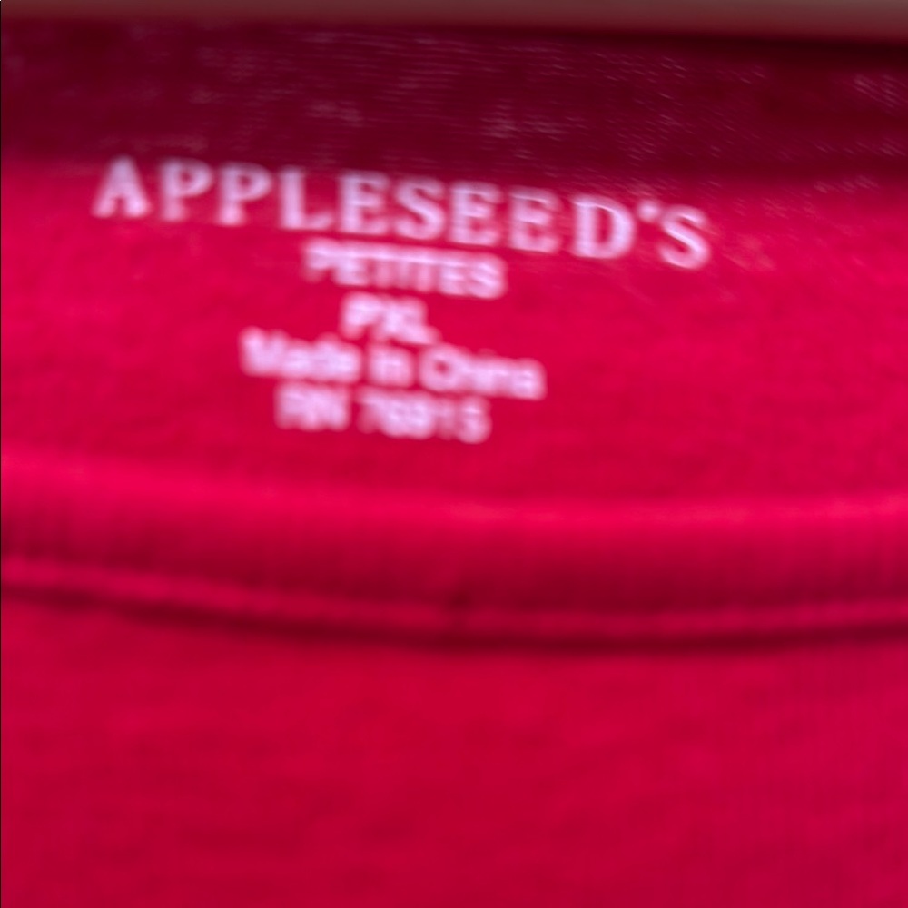 Appleseed's Red short Sleeve Boxy Tee - Picture 2 of 3